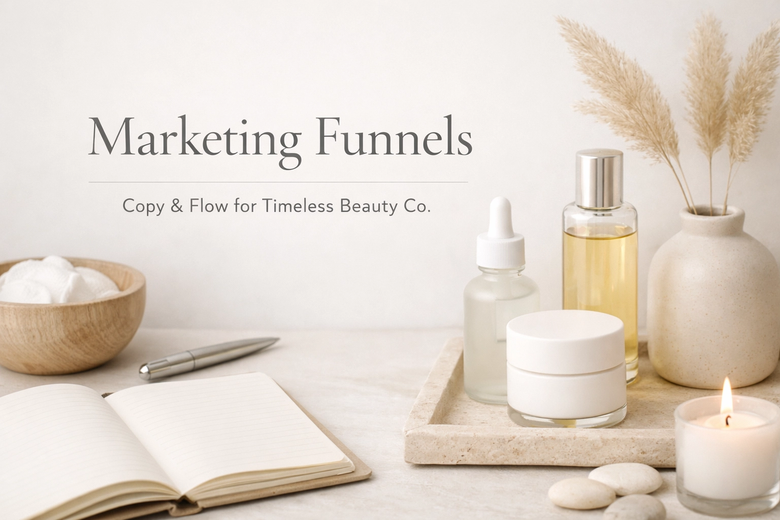 Marketing Funnels: Copy & Flow for Timeless Beauty Co.